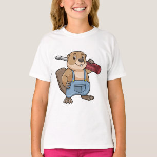 Camiseta El castor como artesano con llave