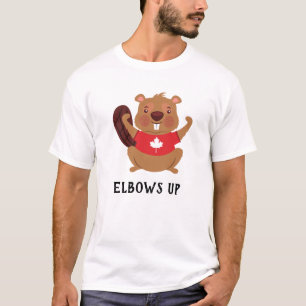 Camiseta El castor de personalizado de Canadá se vuelve gra
