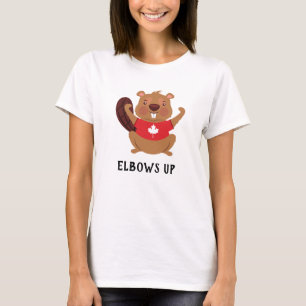 Camiseta El castor de personalizado de Canadá se vuelve gra