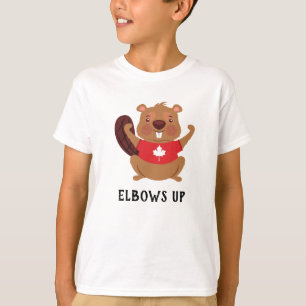 Camiseta El castor de personalizado de Canadá se vuelve gra