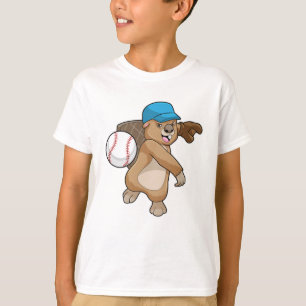 Camiseta El castor del béisbol deportivo con gorra
