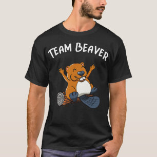 Camiseta El castor del equipo Rodent Animal Funny Beaver