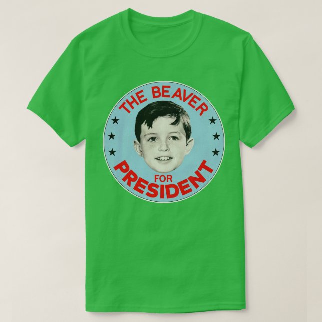 Camiseta El castor para el presidente (Diseño del anverso)