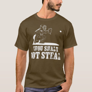 Camiseta El cazador de béisbol no robarásGi religioso