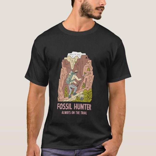 Camiseta El cazador de fósiles siempre en camino (Anverso)
