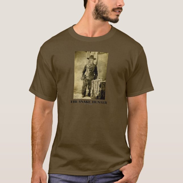 Camiseta El cazador de la serpiente (pieles de serpiente de (Anverso)