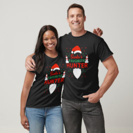Camiseta El cazador favorito de Santa Claus