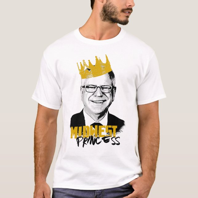 Camiseta El célebre Tim Walz - Princesa del Medio Oeste (Anverso)