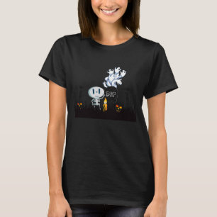 Camiseta El cementerio de Halloween Spooky Cute Skeleton y