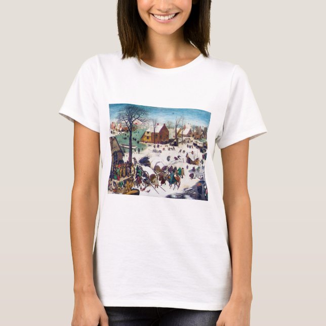 Camiseta El censo en Belén, Pieter Bruegel (Anverso)