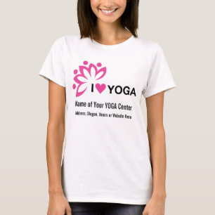 Camiseta El centro de la yoga añade su propio texto -