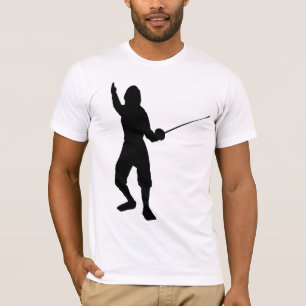 Camiseta el cerca-juego, esgrima, patín, deporte, gimnasio,