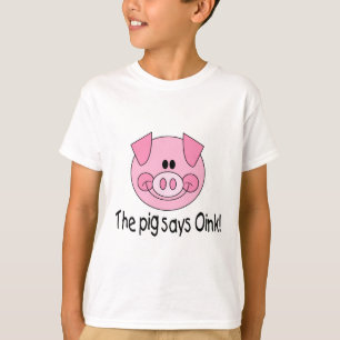 Camiseta El cerdo dice oink