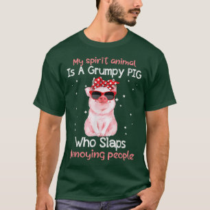 Camiseta El Cerdo Lover Mi Espíritu Animal Es Grumpy Cerdo 