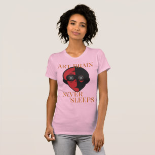 Camiseta El cerebro artístico nunca duerme Pasatiempo creat