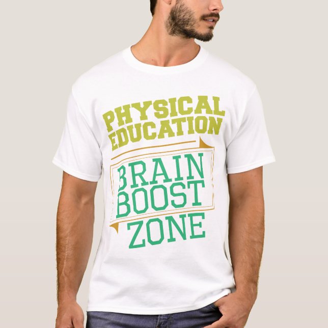 Camiseta El cerebro del PROFESOR de la EDUCACIÓN FÍSICA (Anverso)