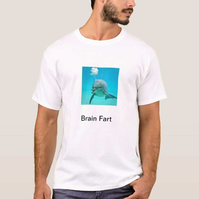Camiseta El cerebro Fart delfín (Anverso)