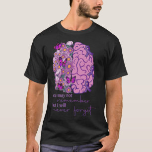 Camiseta El cerebro no recuerda nunca olvidar el Alzheimerh