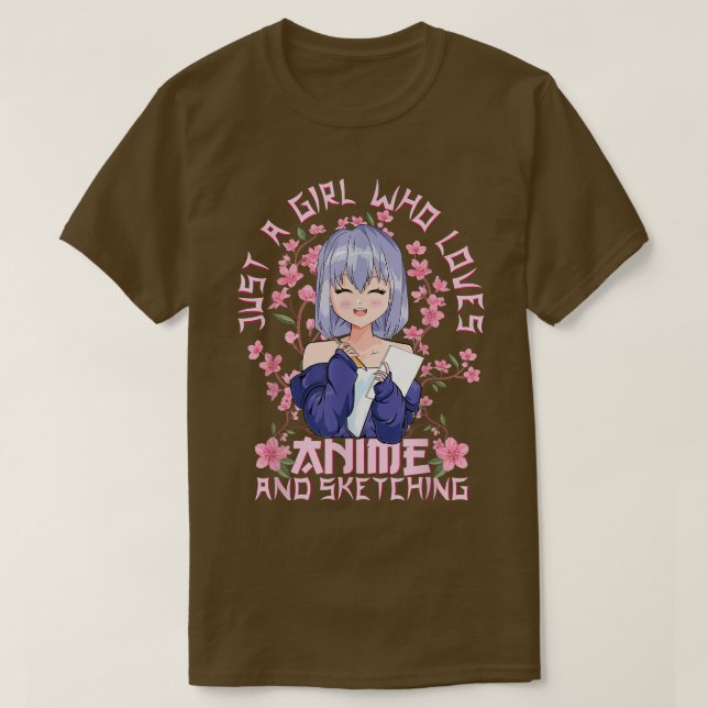 Camiseta El Cerezo Kitschy Sakura Florece Kawaii Anime Y S (Diseño del anverso)