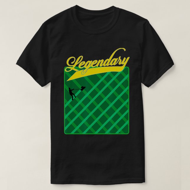 Camiseta El césped que siembra rayas de hierba es gracioso  (Diseño del anverso)