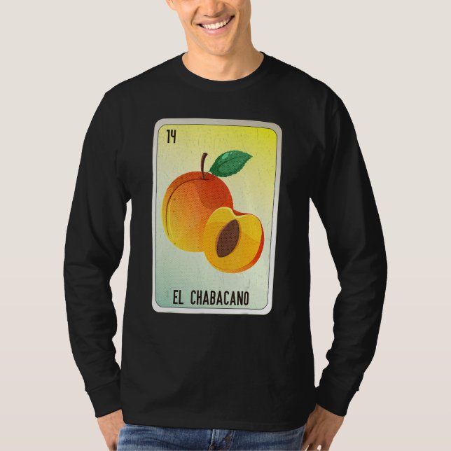 Camiseta El Chabacano Mexican Slang Lottery Bingo Cards (Anverso)