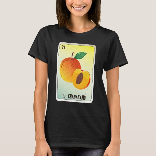 Camiseta El Chabacano Mexican Slang Lottery Bingo Cards (Anverso)