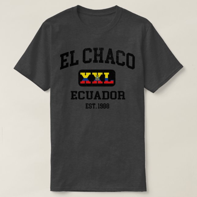 Camiseta El Chaco Ecuador XXL Diseño atlético (Diseño del anverso)