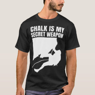Camiseta El Chalk es mi arma secreta, escalada deportiva