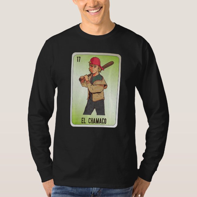 Camiseta EL Chamaco Mexican Slang Lottery Bingo Cards (Anverso)