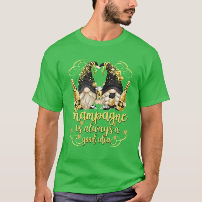 Camiseta El Champagne Es Siempre Una Buena Idea Con El Fies (Anverso)