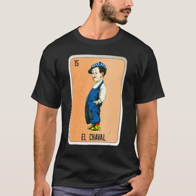 Camiseta El Chaval Mexican Slang Lottery Bingo Cards (Anverso)