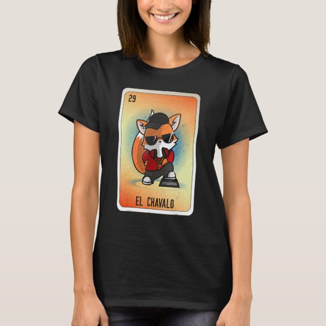 Camiseta EL Chavalo Mexican Slang Lottery Bingo Cards (Anverso)