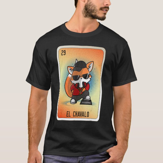 Camiseta EL Chavalo Mexican Slang Lottery Bingo Cards (Anverso)
