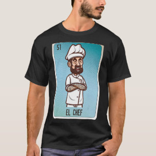 Camiseta El Chef: Cartas de Bingo de Lottery Mexicano