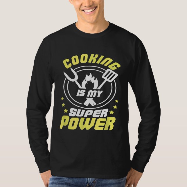 Camiseta El Chef Culinario Baker Cook Grill Master Cooking  (Anverso)