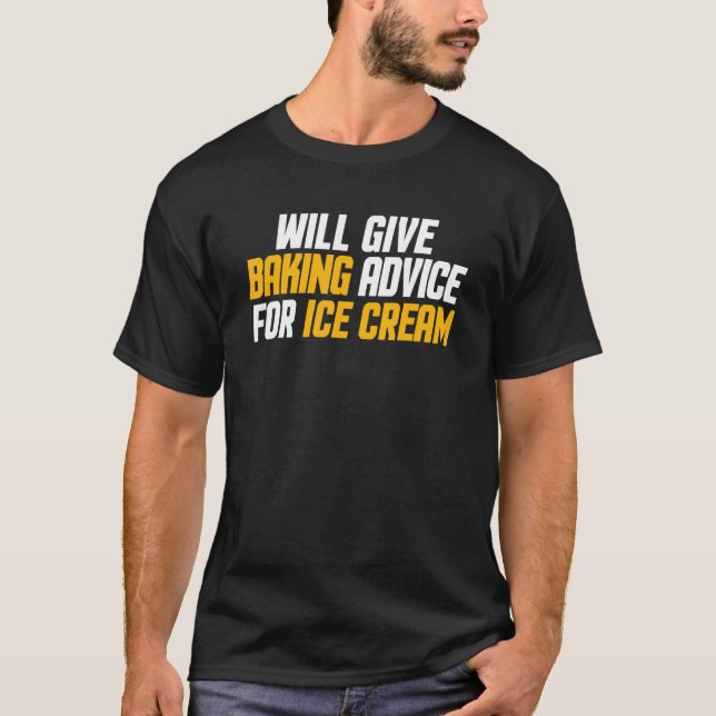 Camiseta El Chef De Baker Dará Consejos Para El Helado (Anverso)