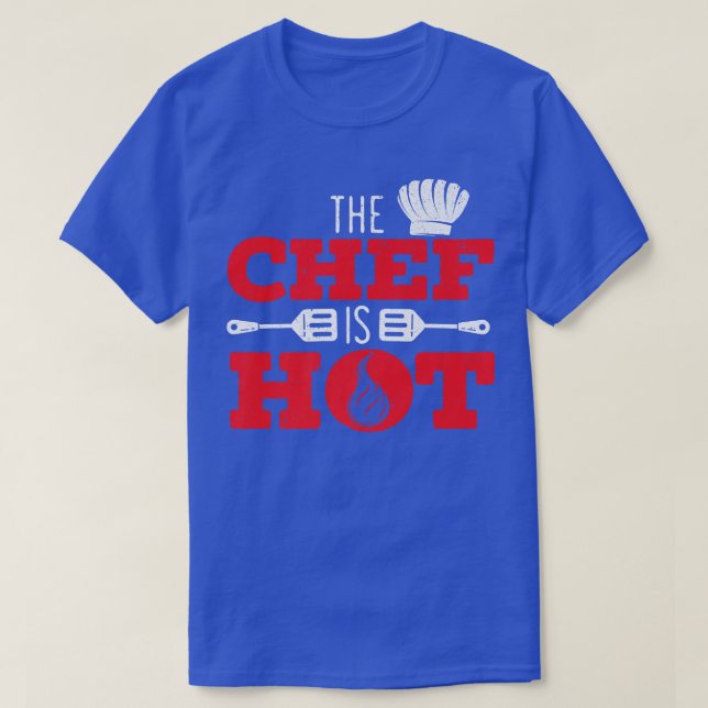 Camiseta El Chef Es El Maestro De Cocina Caliente Chef Gorr (Diseño del anverso)