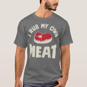 Camiseta el chef me froto la carne los hombres graciosos co