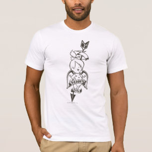 Camiseta El chica B&W del papá de PEBBLES™