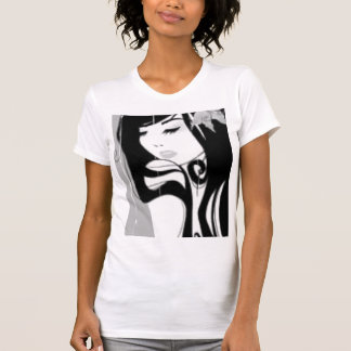 Camiseta el chica blanco y negro