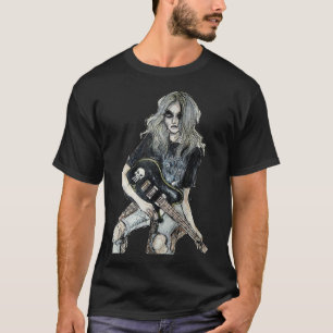 Camiseta El chica bonito tocando la guitarra