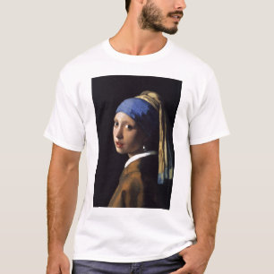 Camiseta El Chica con la Perla, por Vermeer