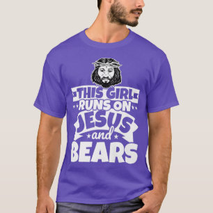 Camiseta El chica corre sobre Jesús y Bears Premium