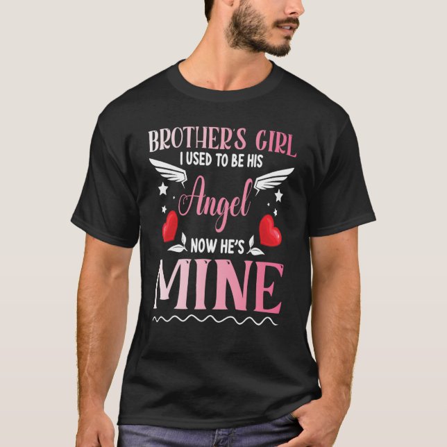 Camiseta El Chica de Hermano Hermano Yo era su Ángel ahora  (Anverso)