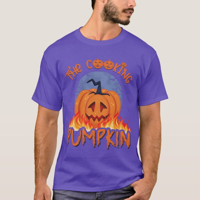 Camiseta El chica de la Calabaza de Cocina Halloween (Anverso)