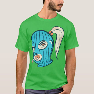 Camiseta El Chica de la máscara de esquí que fuma