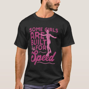 Camiseta El Chica de patinaje sobre patinaje sobre patines 