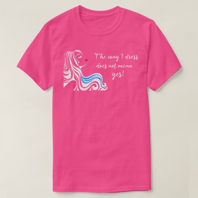 Camiseta El Chica de poder de las mujeres de la  del femini (Diseño del anverso)
