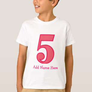 Camiseta el chica del número cinco, añade nombre aquí