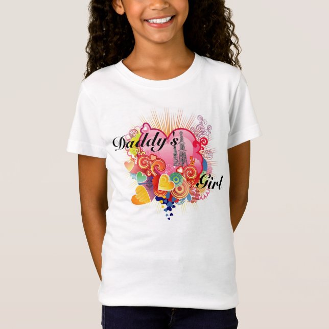 Camiseta El chica del papá (corazones y aparejos) (Anverso)